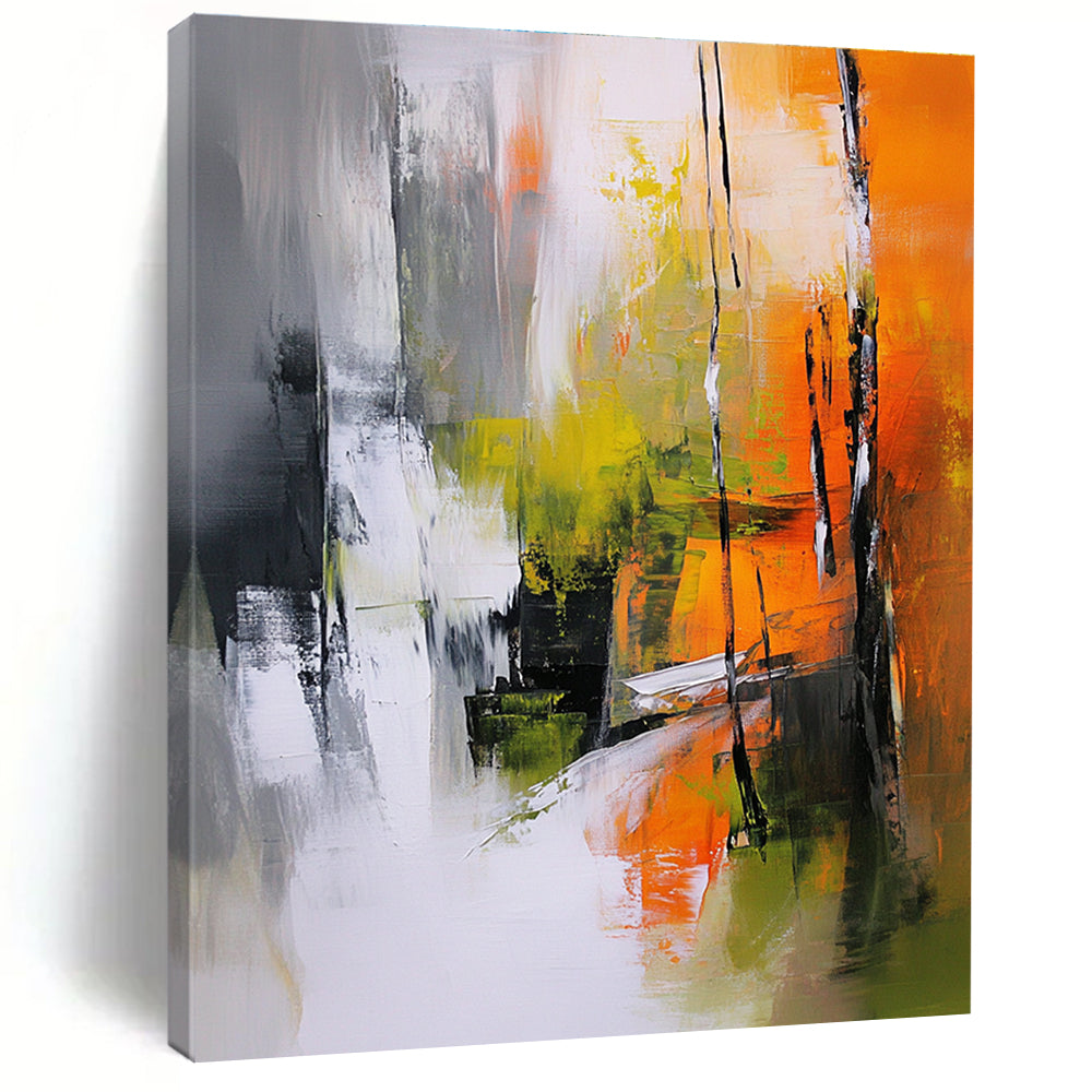 Colorful Forest Abstract Painting with Vivid Impressions GER808