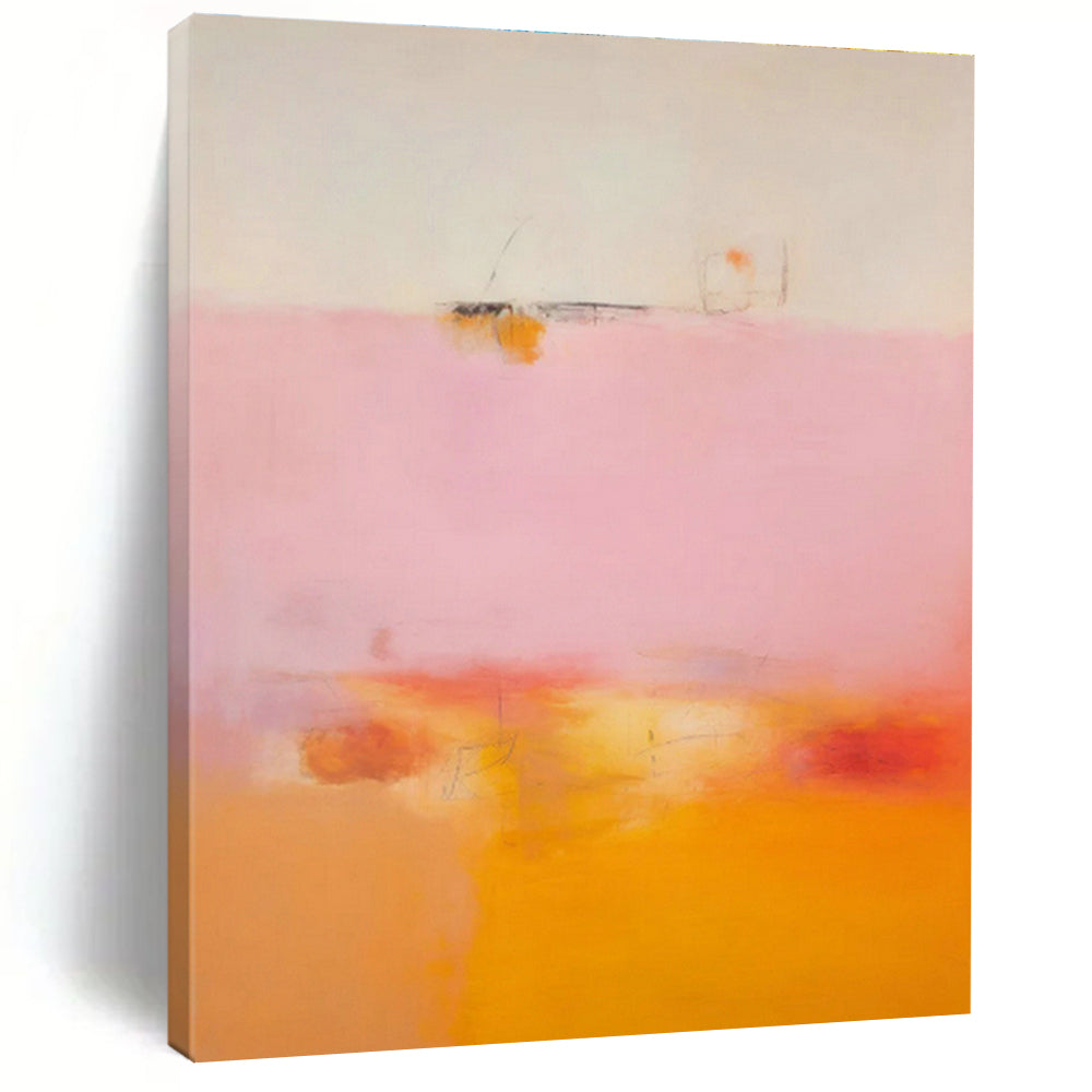 Large-Scale Bespoke Abstract Canvas for Dining Room & Entryway DLZ0999