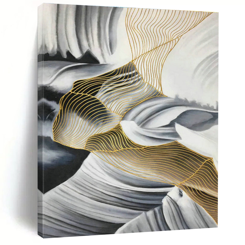 Oversized Custom Abstract Art for Cottage Bedroom and Living Room DLZ0541