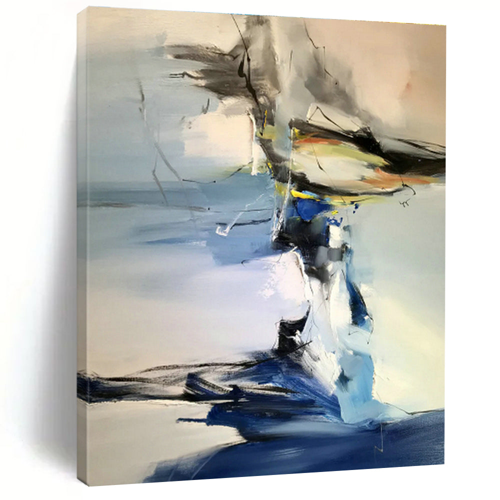 Handcrafted Large Abstract Art for Cottage Bedroom & Living Room DLZ1294