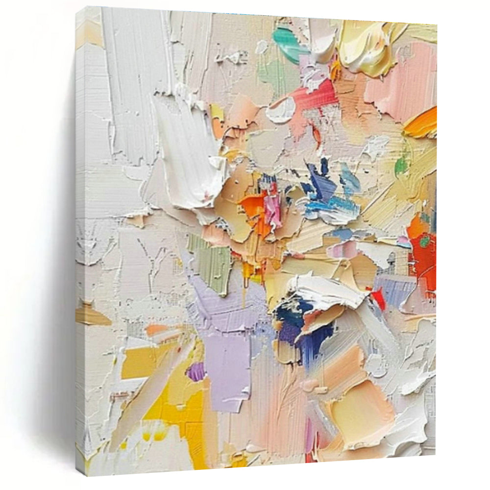 Customizable Oversized Hand-Painted Abstract Canvas for Living Room & Bedroom DLZ0978