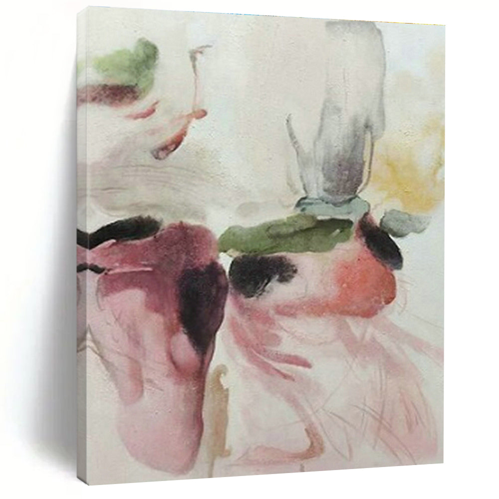 Large Customizable Hand-Painted Abstract Art for Hallway Coat Rack and Living Room Entertainment Center Wall DLZ1968