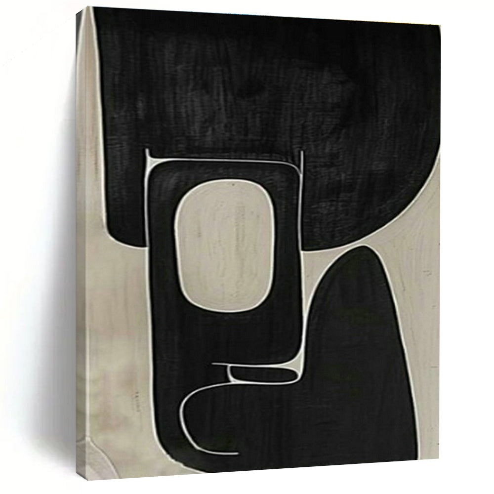 Oversized Custom Hand-Painted Abstract Art for Cottage Hallway Umbrella Stand Interior and Office Printer Station Wall DLZ1976