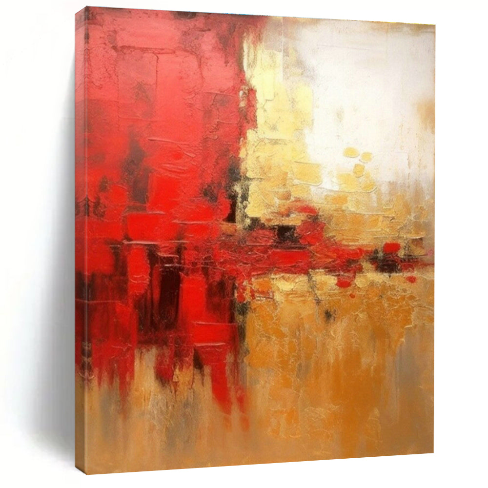 Oversized Custom Hand-Painted Abstract Art for Cottage Hallway Umbrella Stand Wall and Office Printer Station Wall DLZ1918