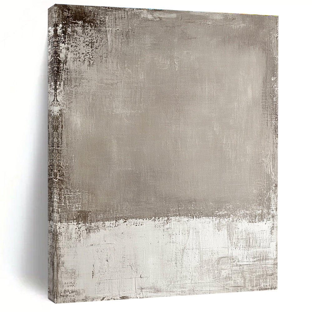 Gray Textured Abstract Painting with Soft Transitions GER122