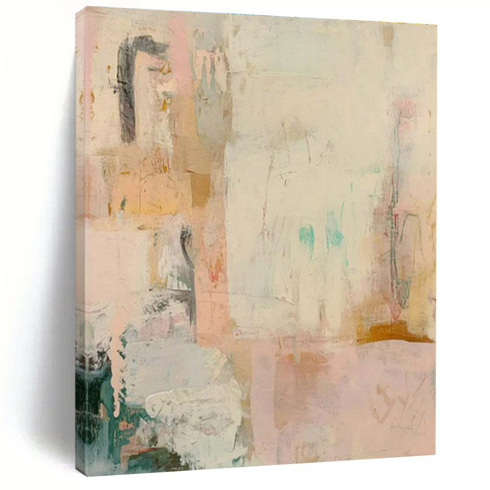 Oversized Custom Handmade Abstract Painting for Cottage Office Library Wall and Bedroom Reading Nook DLZ1839