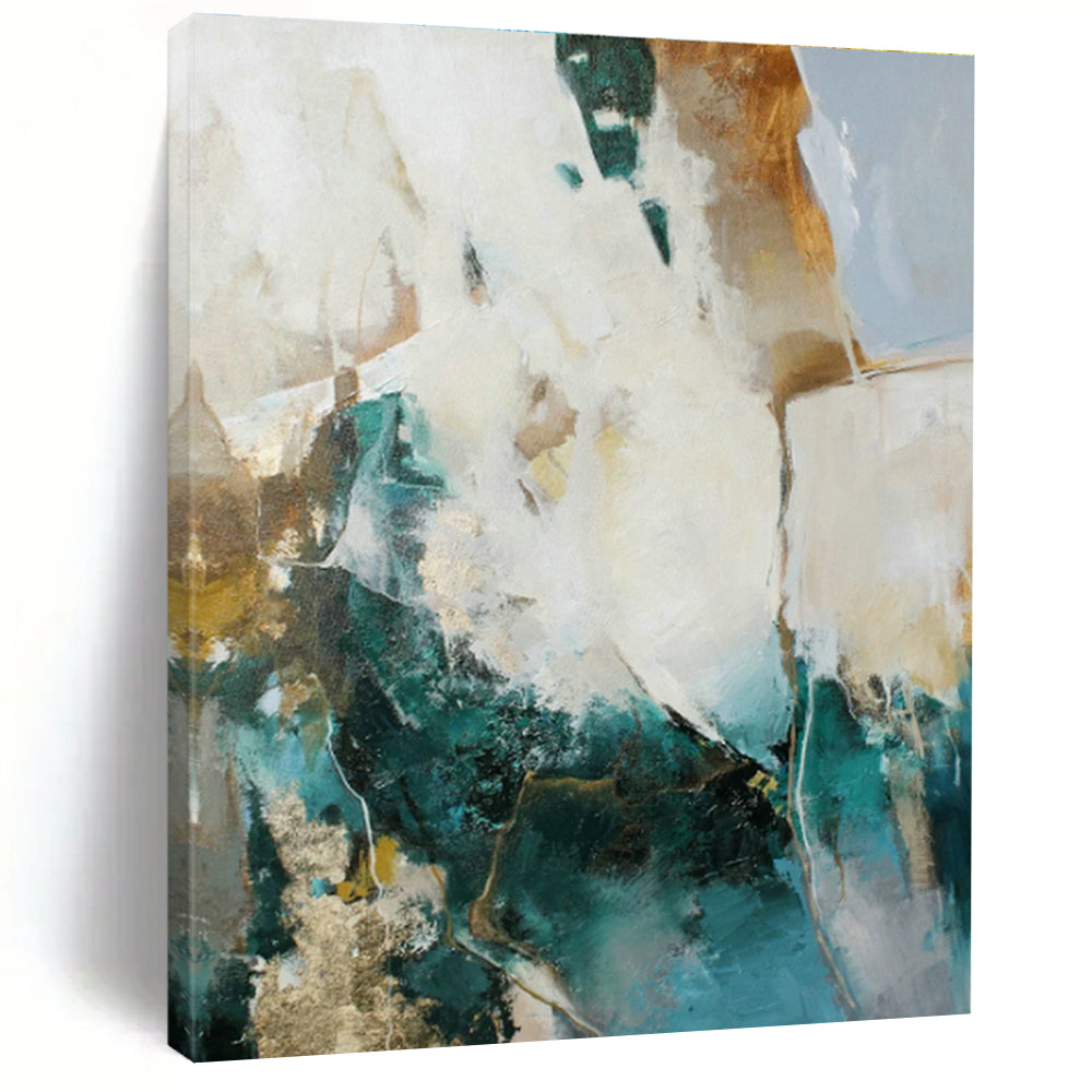 Large Custom-Made Hand-Painted Abstract Mural for Bedroom & Office DLZ1020