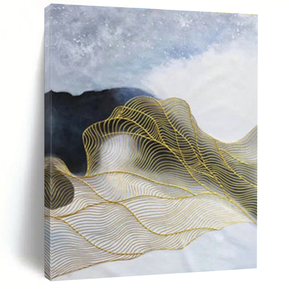Oversized Abstract Hand - Painted Murals for Dining Room Banquets & Hallway Galleries DLZ0574