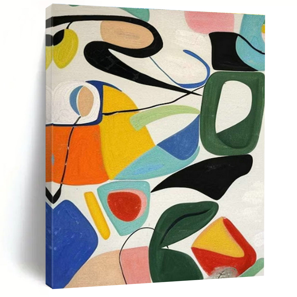 Customizable Handmade Abstract Canvas for Bedroom and Cottage Dining Room DLZ1469