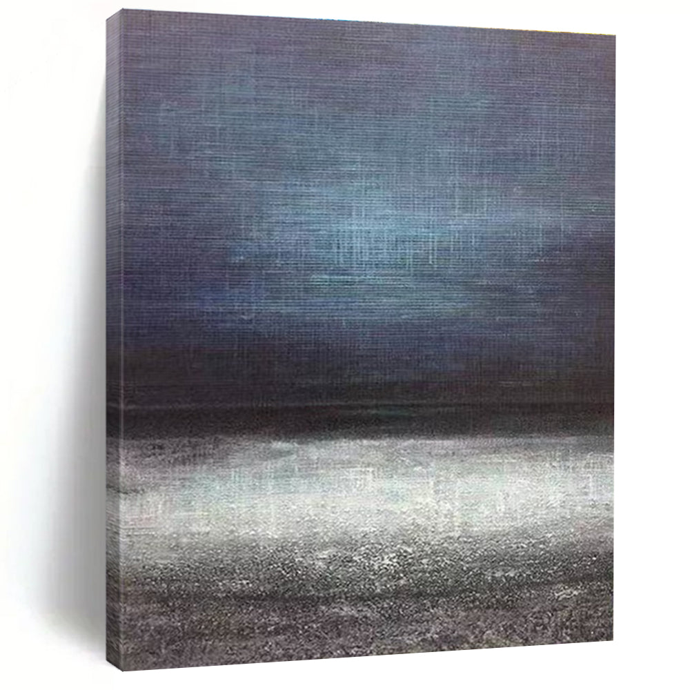 Blue Gray Abstract Gradient Painting ADGE259