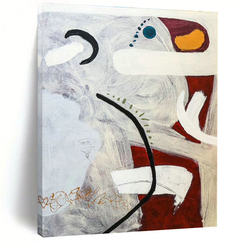 Monumental - Sized Custom Abstract Painting for Dining Room & Hallway DLZ1098