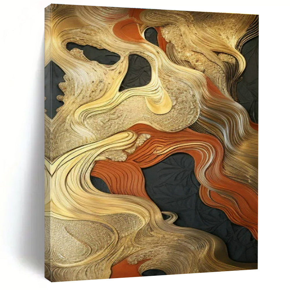 Custom Hand-Painted Abstract Canvas for Bedroom Reading Loft and Living Room Sunroom DLZ1704