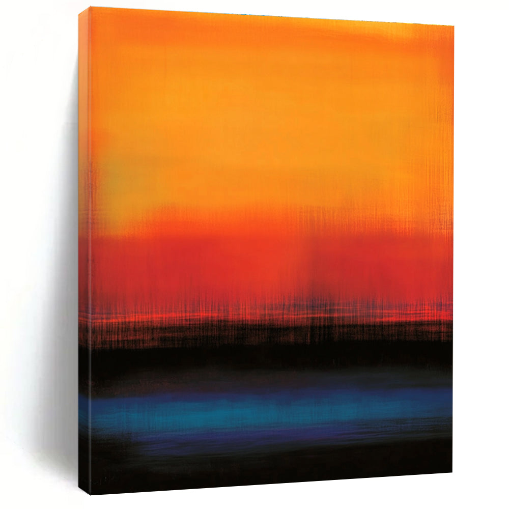 Orange Red Gradient Abstract Painting with Subtle Textures GER490