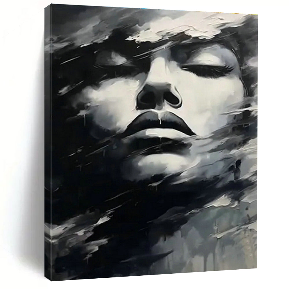 Handmade Abstract Art for Cottage Office and Entryway DLZ1543