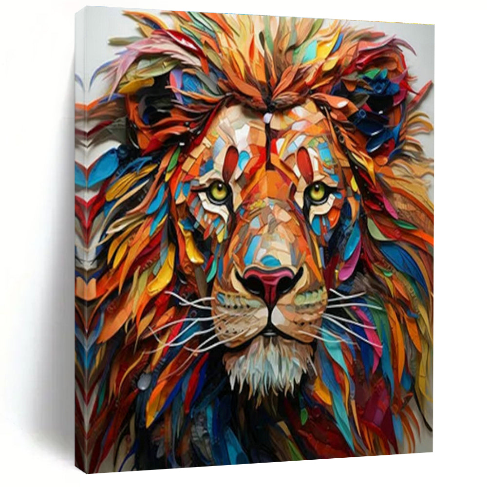 Original Hand-Painted Abstract Canvas for Office and Cottage Entryway DLZ1550
