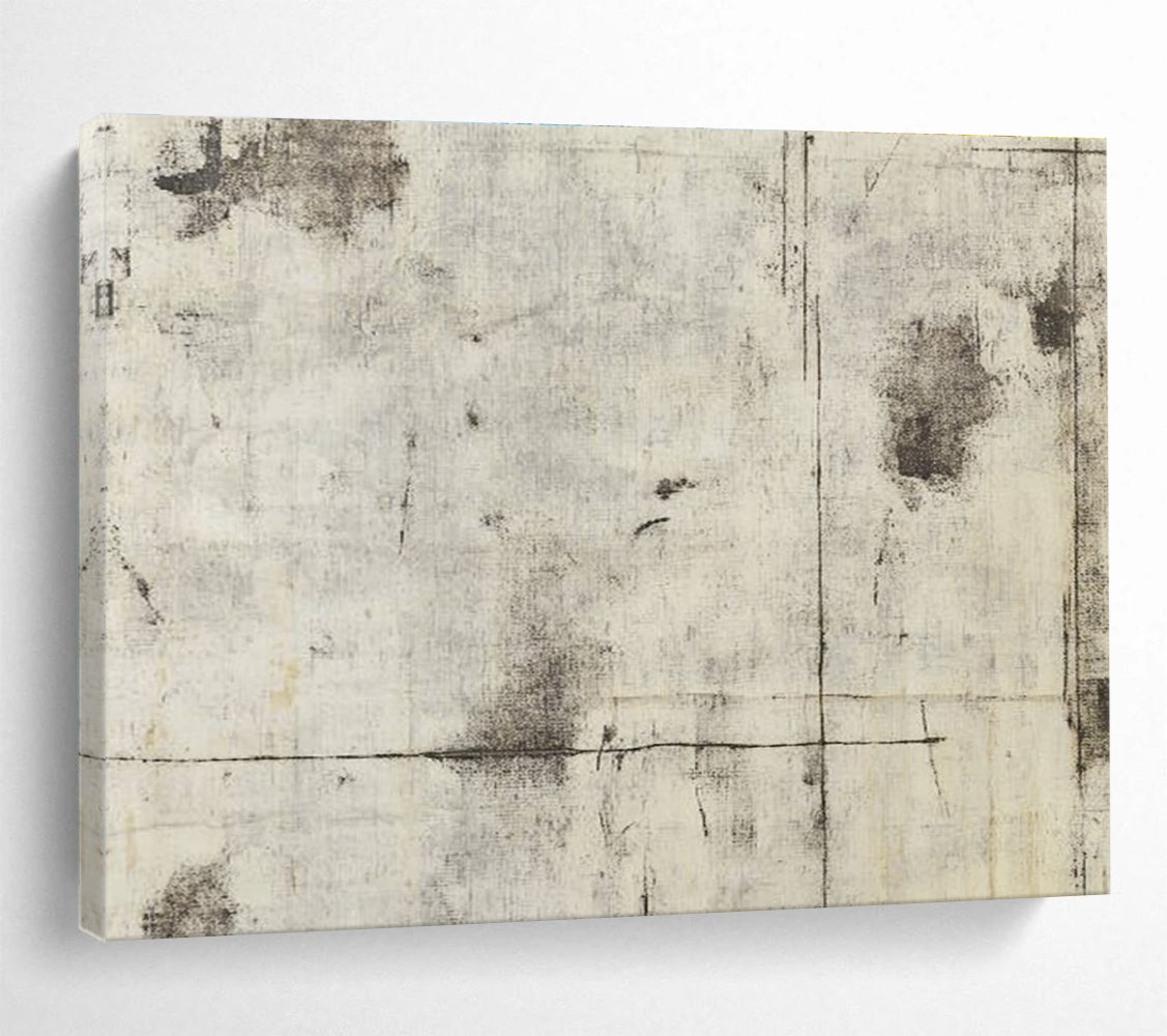 Gray Textured Background Abstract Painting with Subtle Marks DYP612