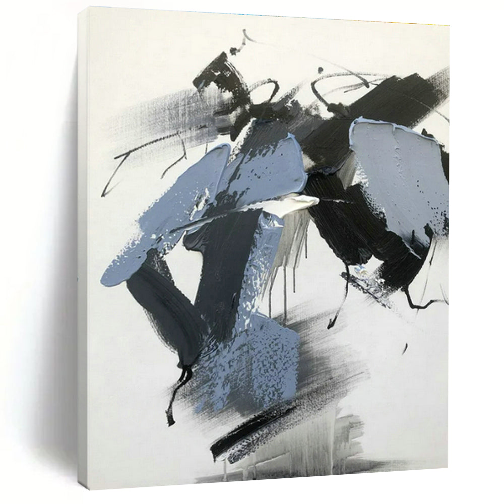 Large Hand-Painted Abstract Art for Bedroom Walk - in Closet and Hallway Linen Closet Doors DLZ1677