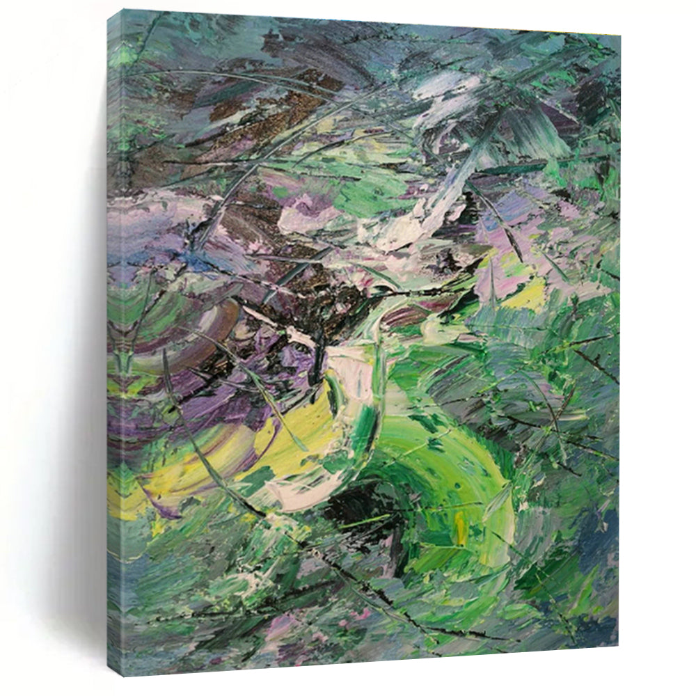 Custom Abstract Hand - Painted Canvases for Office and Cottage Living Room DLZ0543