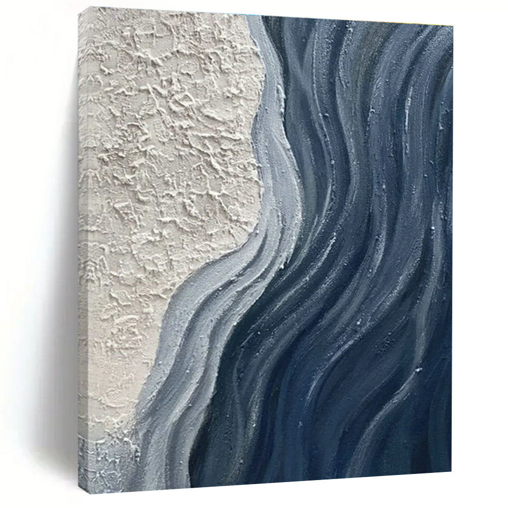 Custom Hand - Painted Abstract Art for Living Room Media Walls & Entryway Nooks DLZ0662
