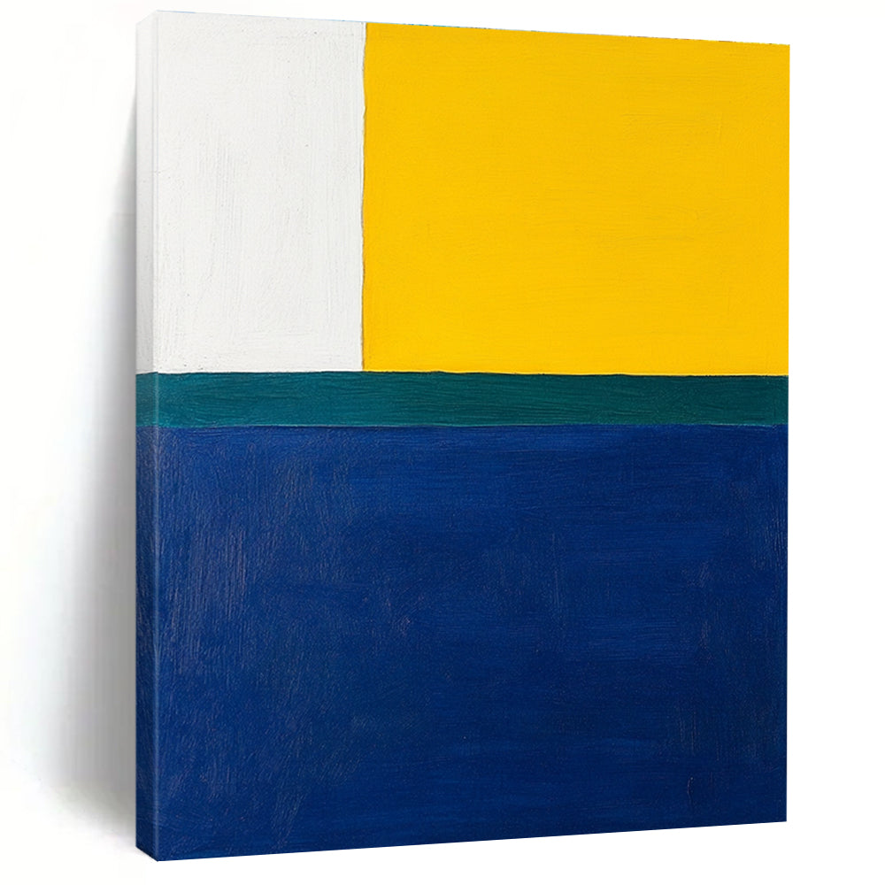 Color Block Abstract Painting with Vibrant Hues GER164
