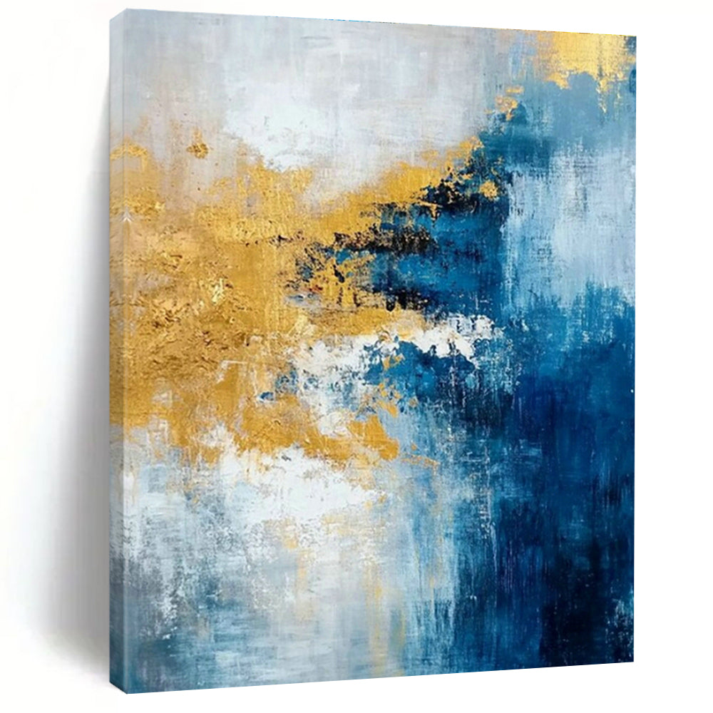 Oversized Custom Hand-Painted Abstract Art for Cottage Hallway Umbrella Stand Base Wall and Office Equipment Storage Wall DLZ1906