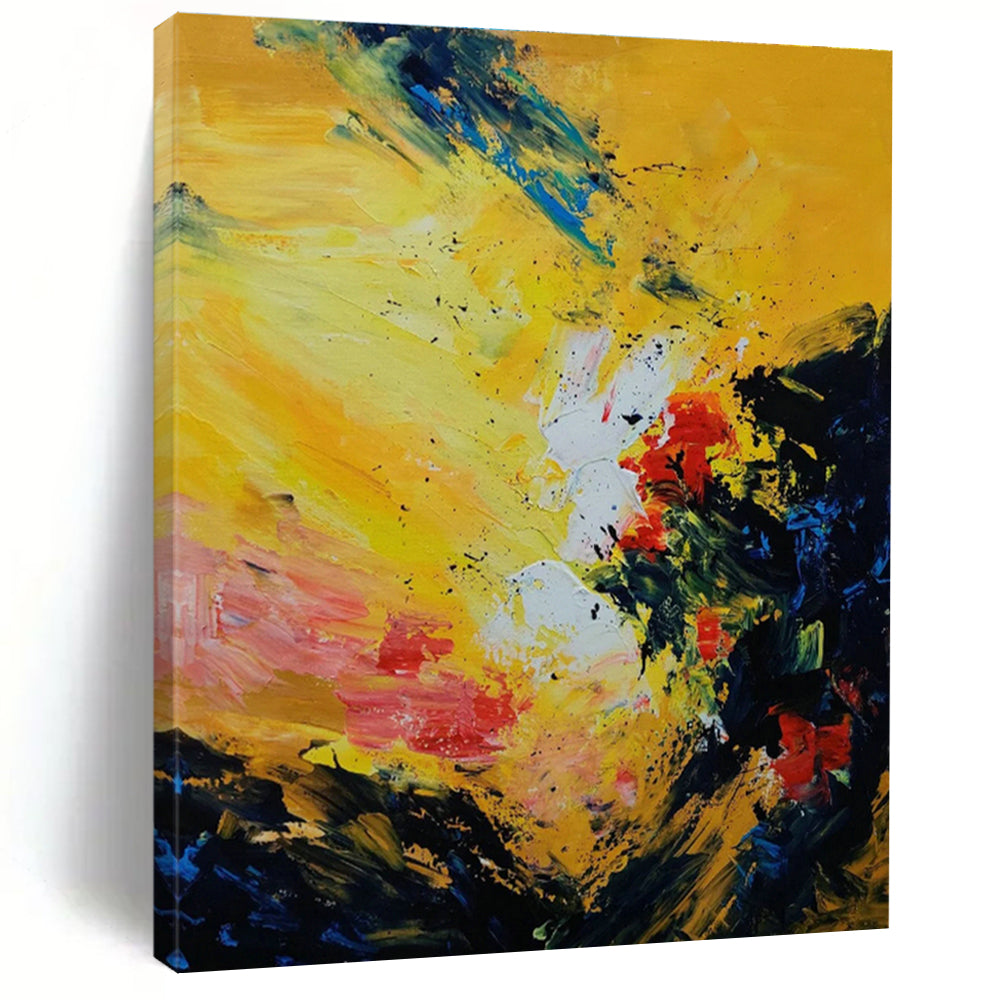 Custom Handmade Abstract Canvas for Office & Cottage Bedroom DLZ1349