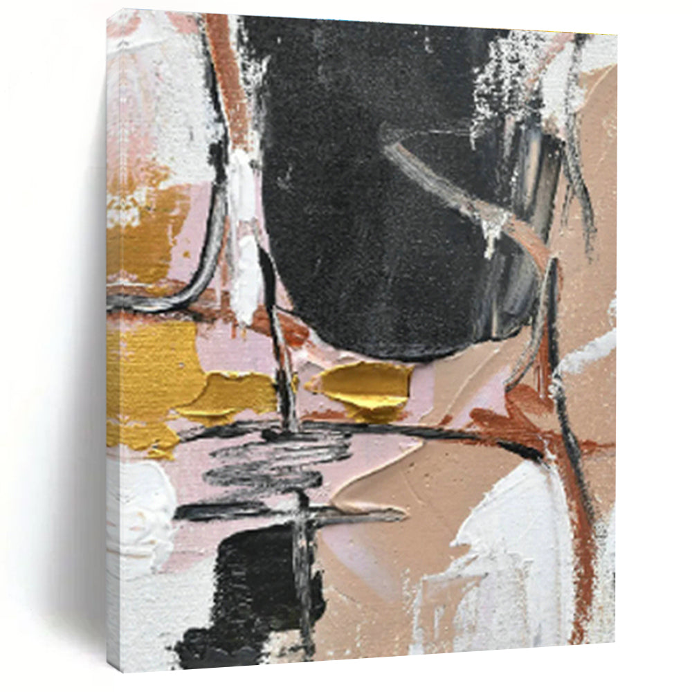 Custom - Designed Hand - Painted Abstract Canvases for Bedroom Canopy Bed Curtain Tie - backs & Office Room Divider Curtain Weights DLZ0882