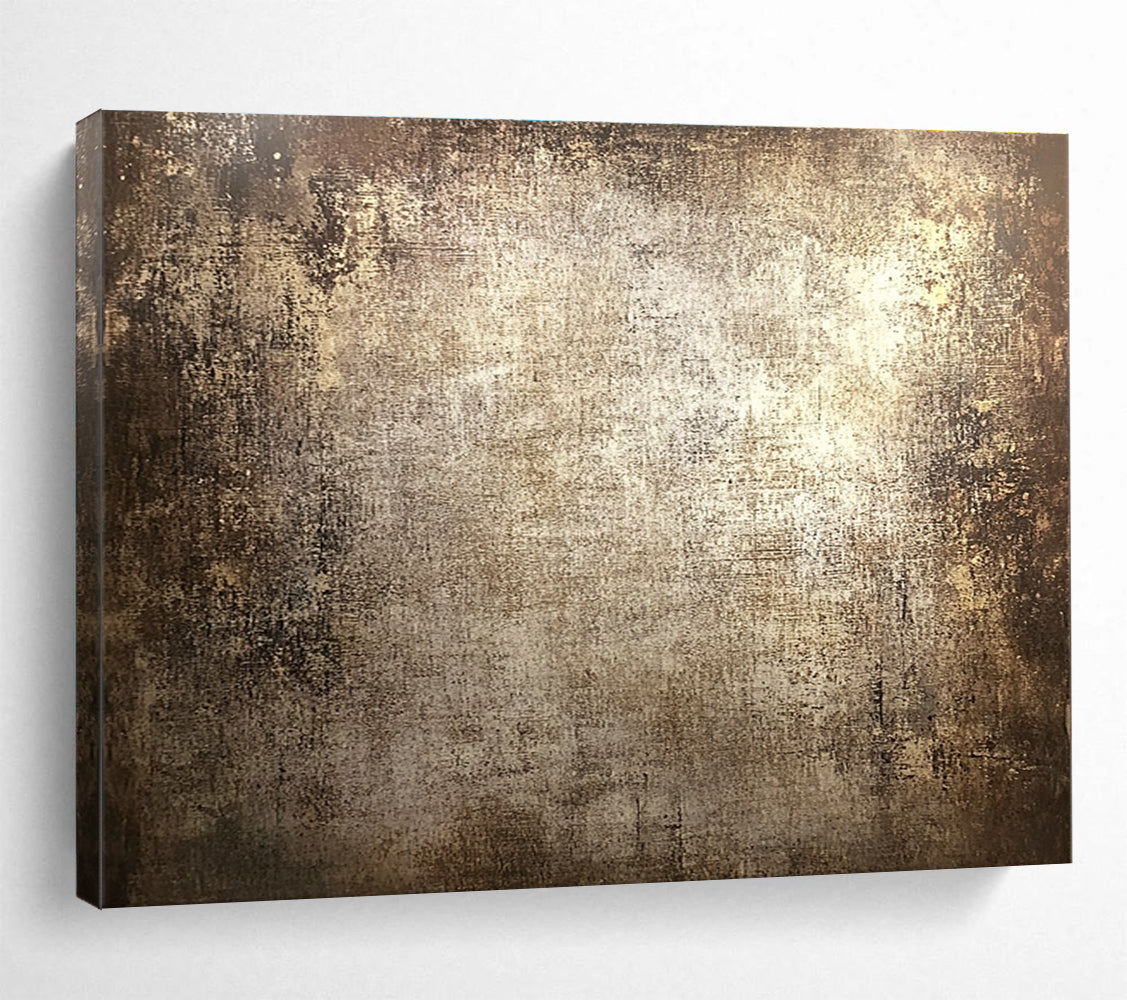 Brown Vintage Textured Abstract Painting DYP072