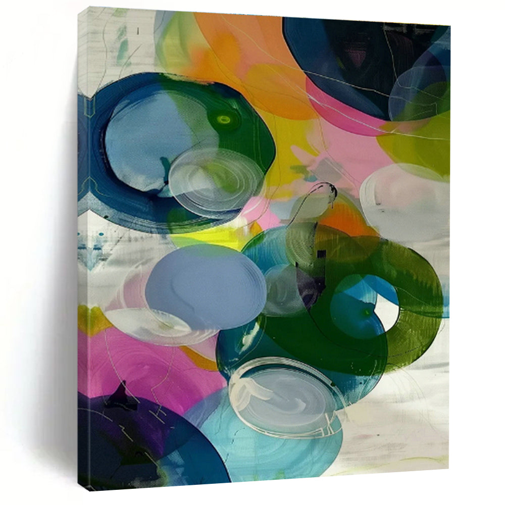 Bespoke Large-Scale Abstract Painting for Office & Hallway DLZ1006