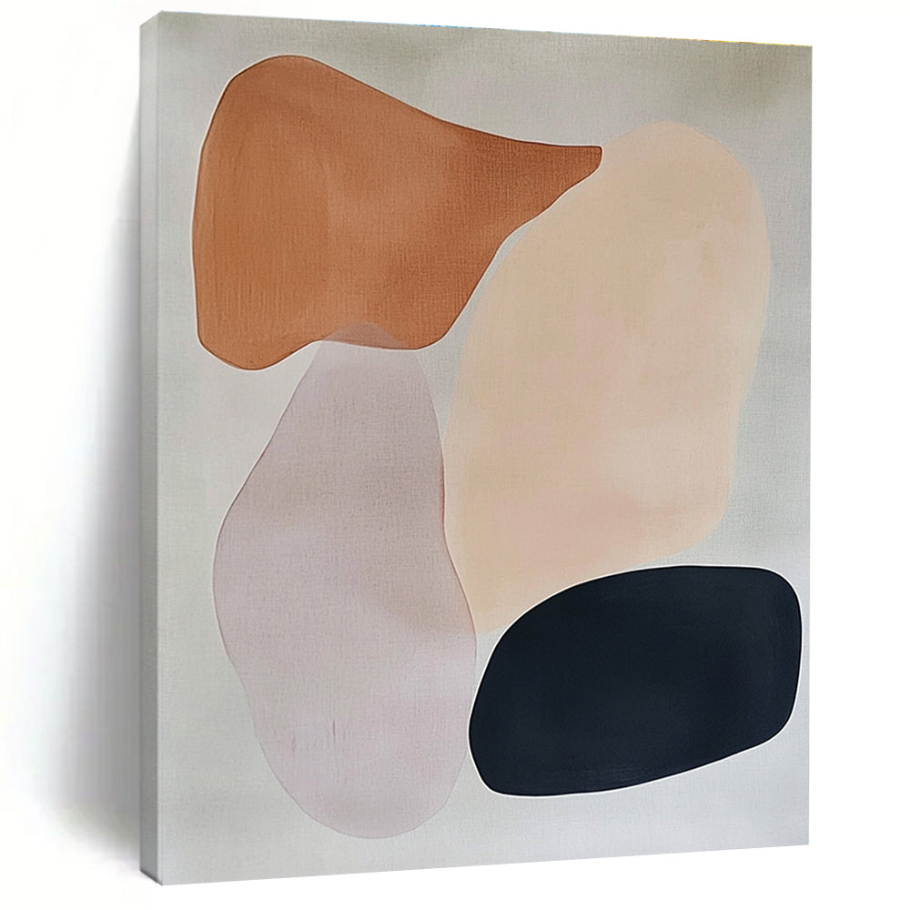 Earth - Toned Organic Shapes Abstract Painting GER851