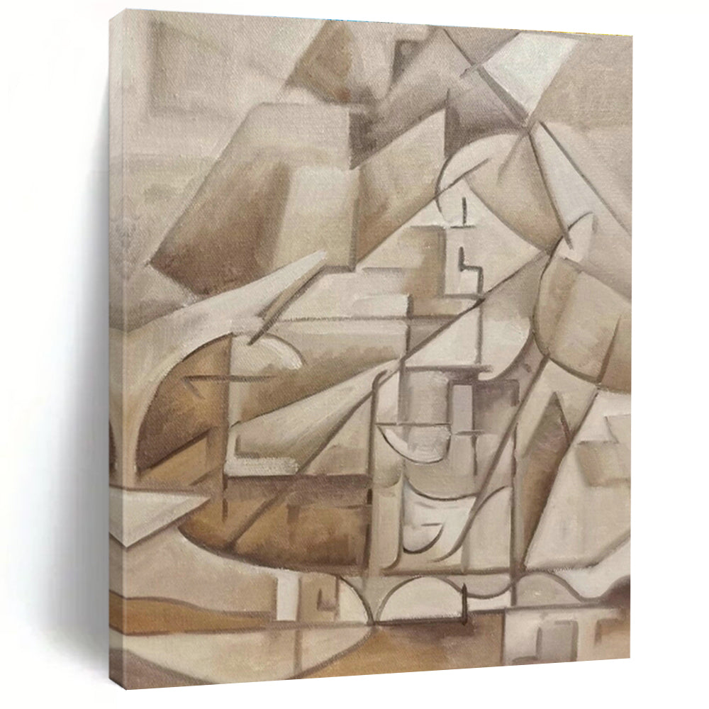 Custom - Crafted Hand - Painted Abstract Art for Bedroom Walk - in Wardrobes with Island Benches & Office Supply Closets DLZ0608
