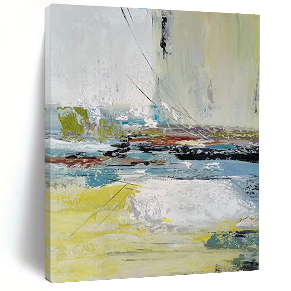 Colorful Splash - style Abstract Painting for Artistic Displays ADGE052