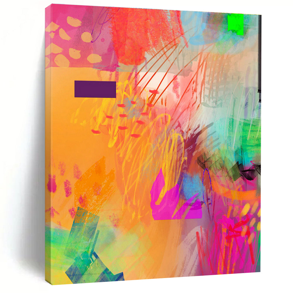 Large - Format Hand - Painted Abstracts for Office and Living Room DLZ0643