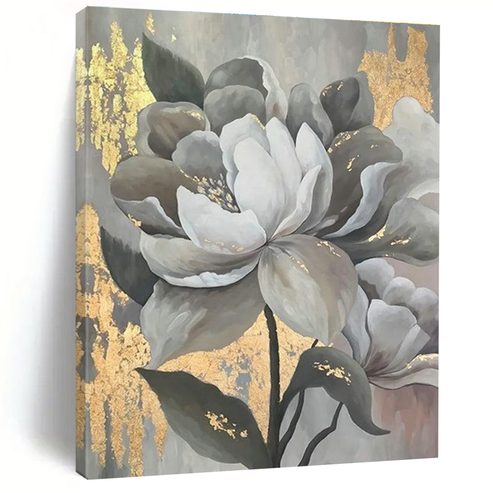 Hand-Painted Abstract Painting for Cottage Dining Room & Living Room DLZ2320