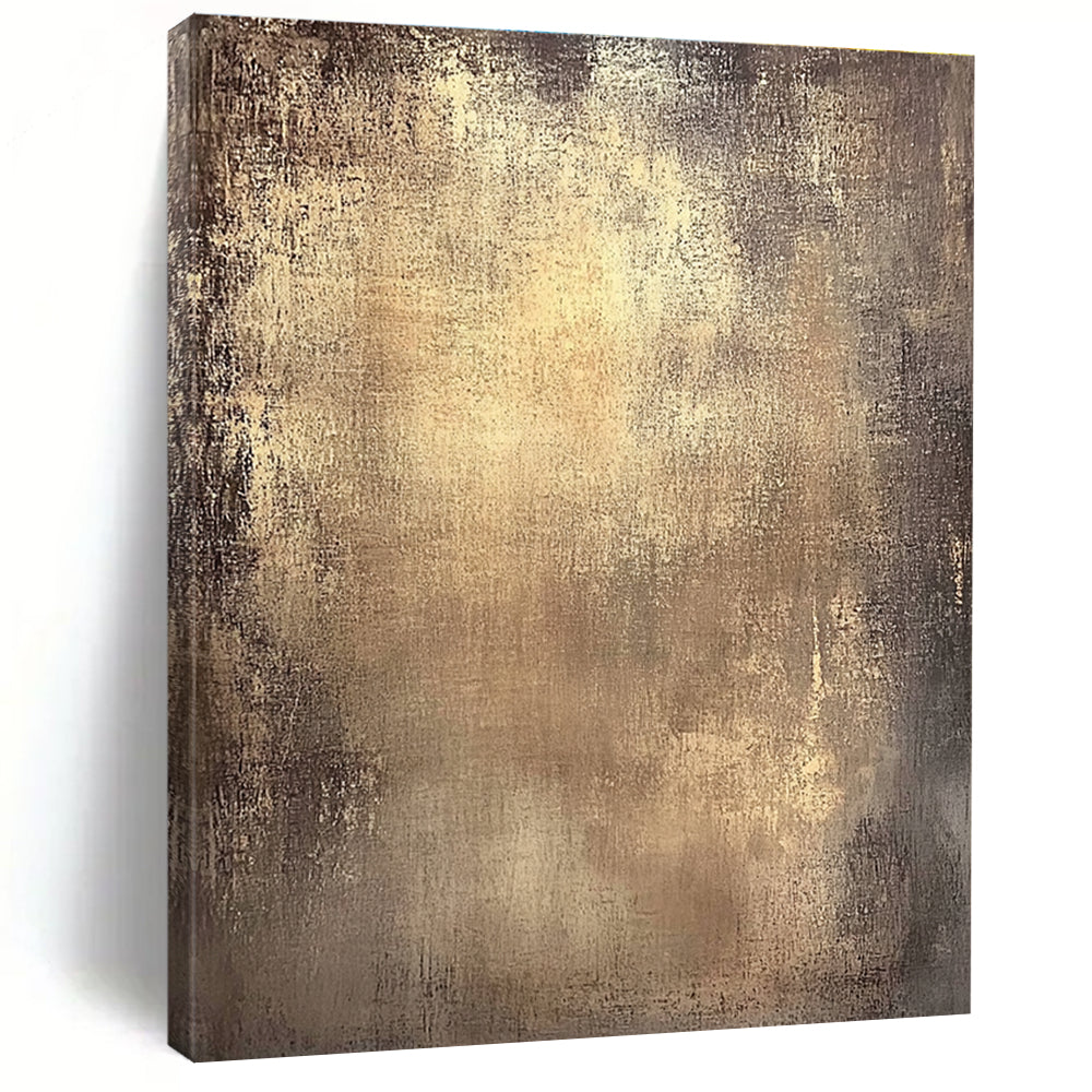 Gold - Textured Abstract Painting with Aged Elegance GER135