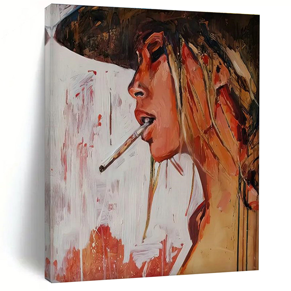 Hand-Painted Abstract Artwork for Dining Room & Cottage Entryway DLZ2342