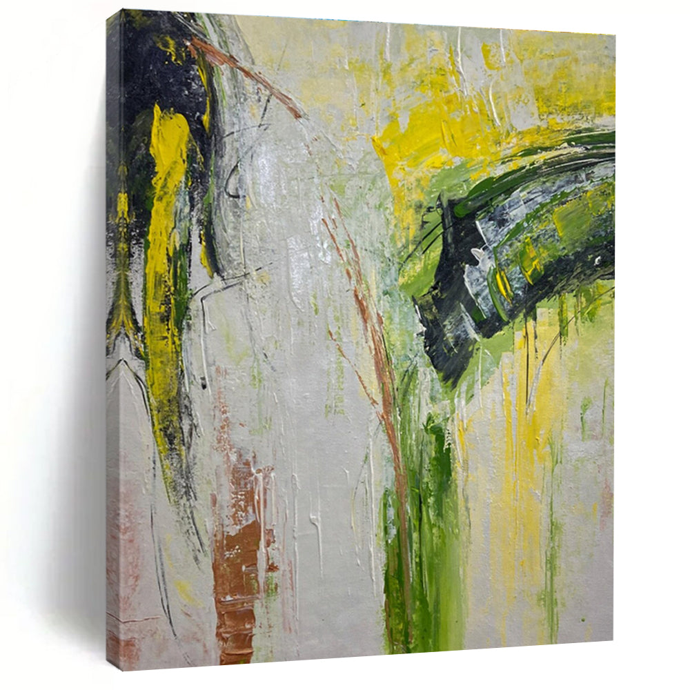 Colorful Impasto Abstract Painting with Expressive Brushstrokes ADGE458