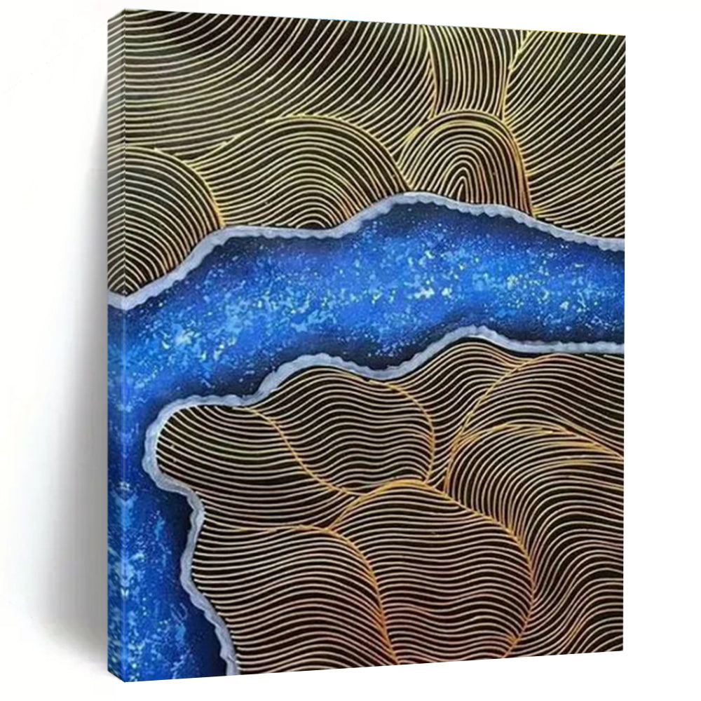 Oversized Handcrafted Abstract Painting for Bedroom & Office DLZ1352