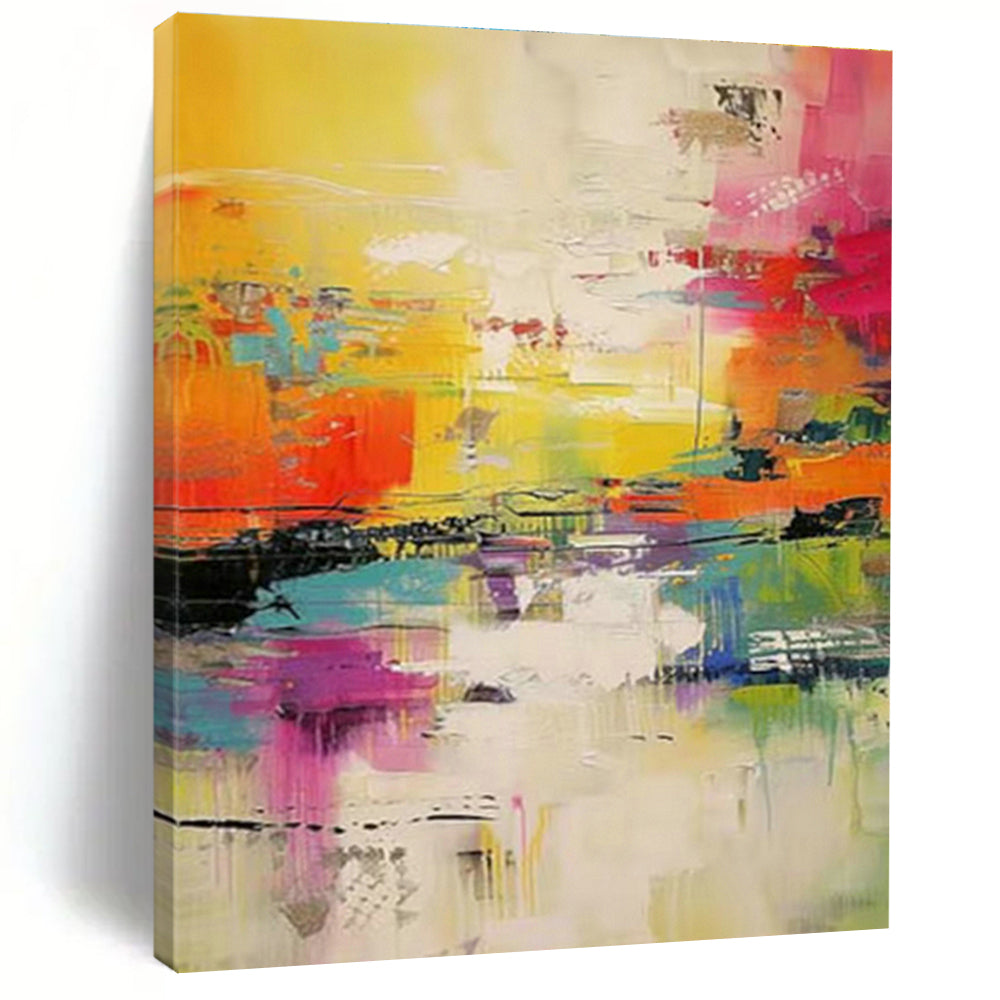 Customization of Large - sized Hand - Painted Abstract Paintings for Bedroom, Demonstrate Personalized Taste DLZ0364