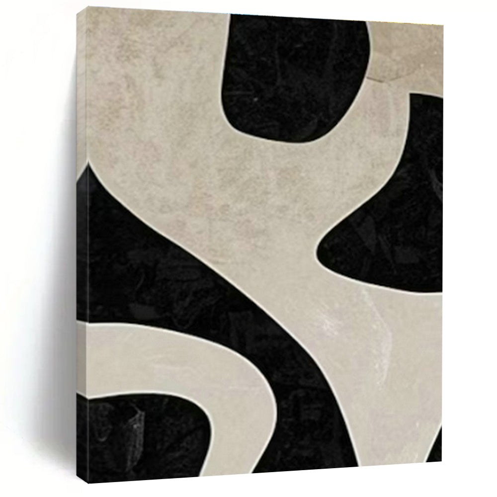 Large Customizable Hand-Painted Abstract Canvas for Living Room Wall Sconce Niche Wall and Bedroom Bedside Table Wall DLZ2003