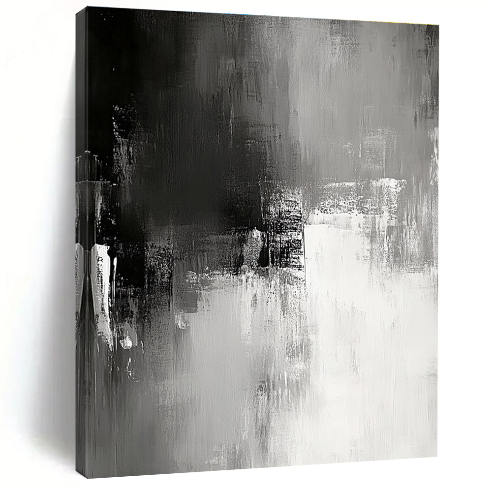 Subtle Gray Abstract Painting GER347