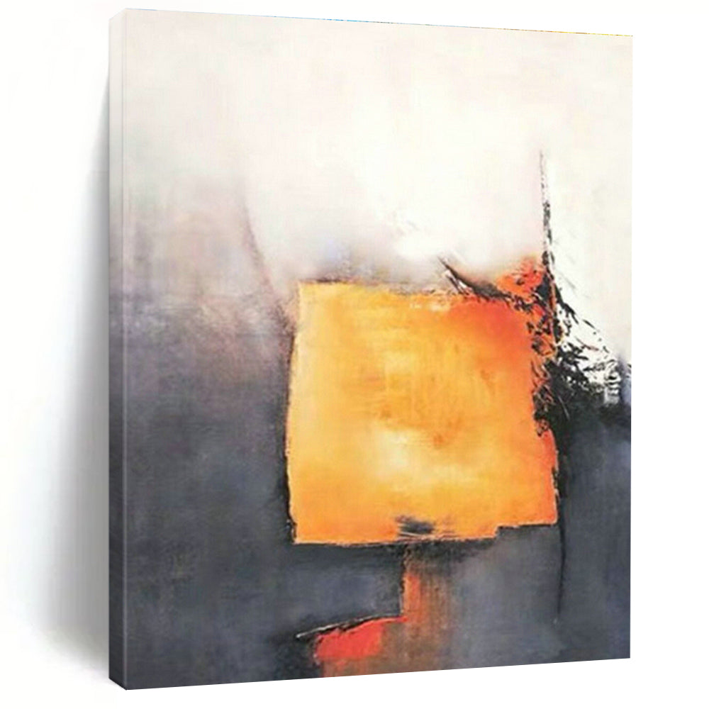 Custom - Made Hand - Painted Abstract Canvases for Bedroom Dresser Mirror Frames & Cottage Hallway Wall Clock Surrounds DLZ0929