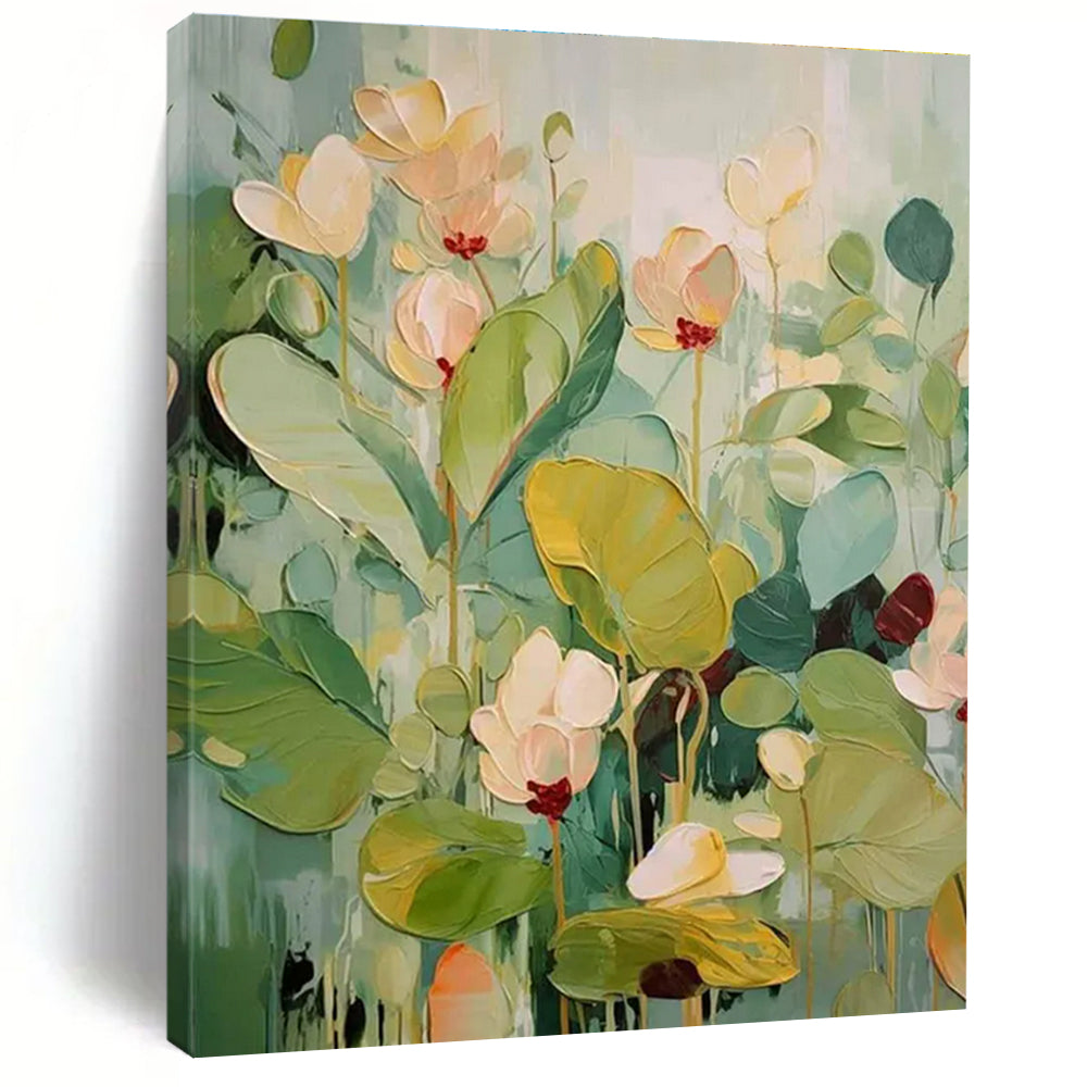 Pastel - colored Flower Field Abstract Painting ADGE084