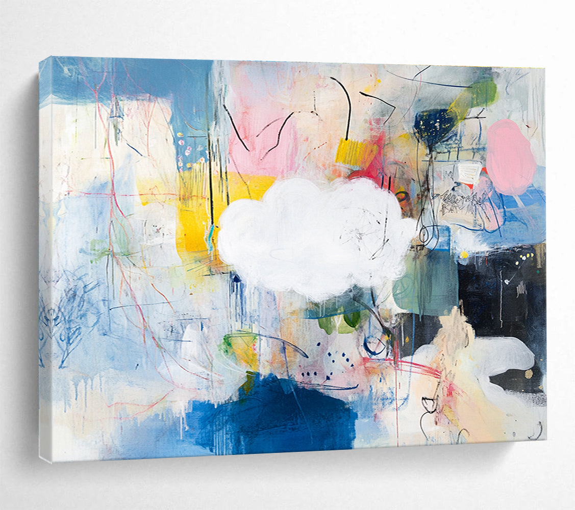 Colorful Abstract - Cloud and Chaos Painting DYP068