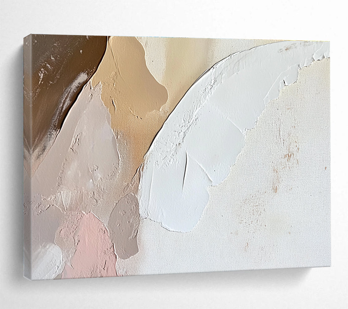 Pastel Textured Abstract Painting with Soft Color Layers DYP328