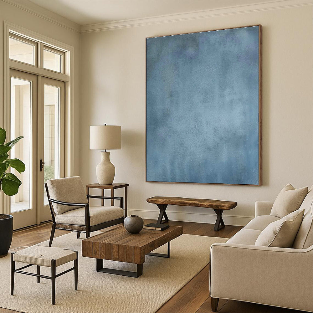 Large-Scale Custom Hand-Painted Abstract Artwork - Artistic Fusion for Contemporary Dance Studios  DLZ0251