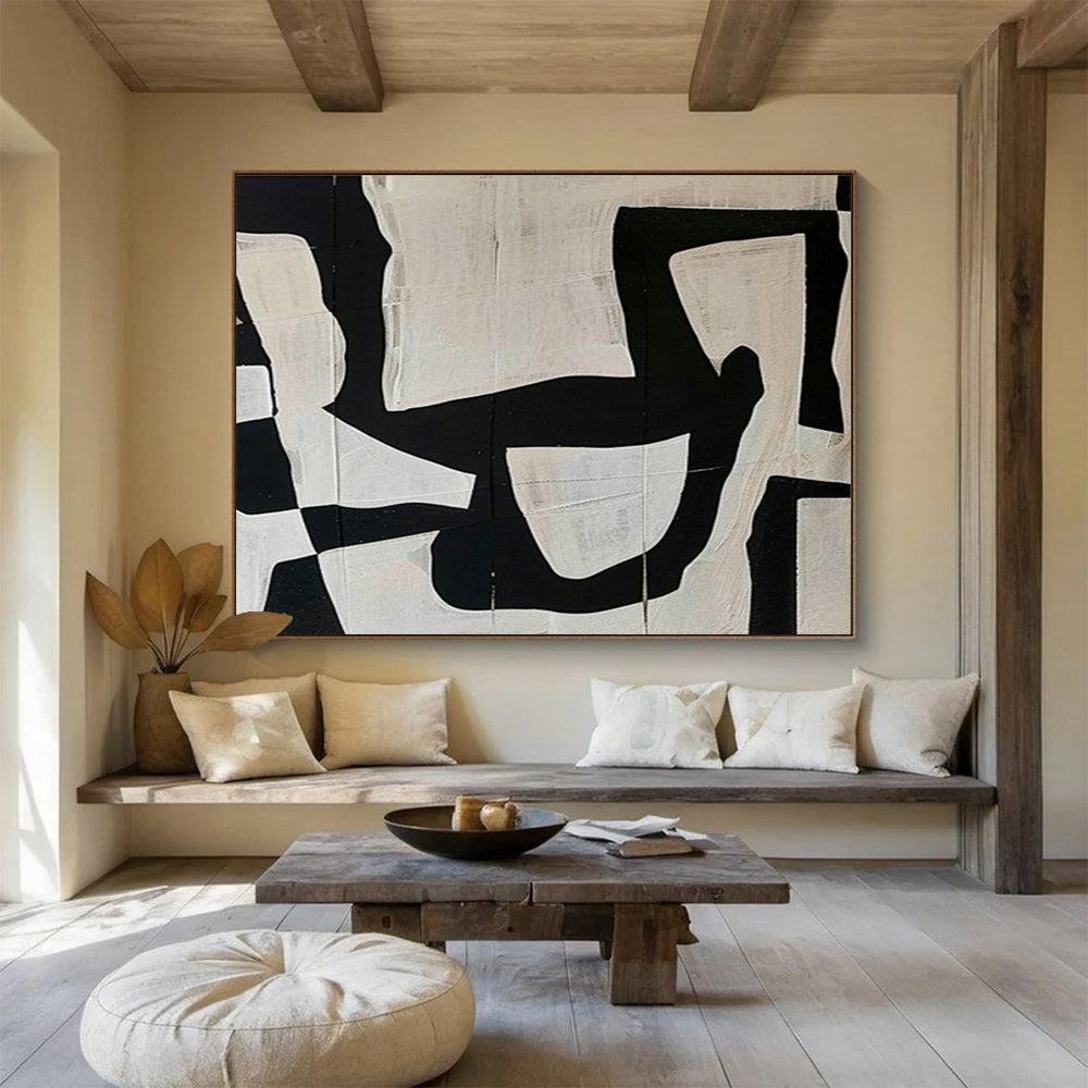 Oversized Custom Hand-Painted Abstract Art for Subterranean Cave Speleothem Formation Study Center DLZ3129