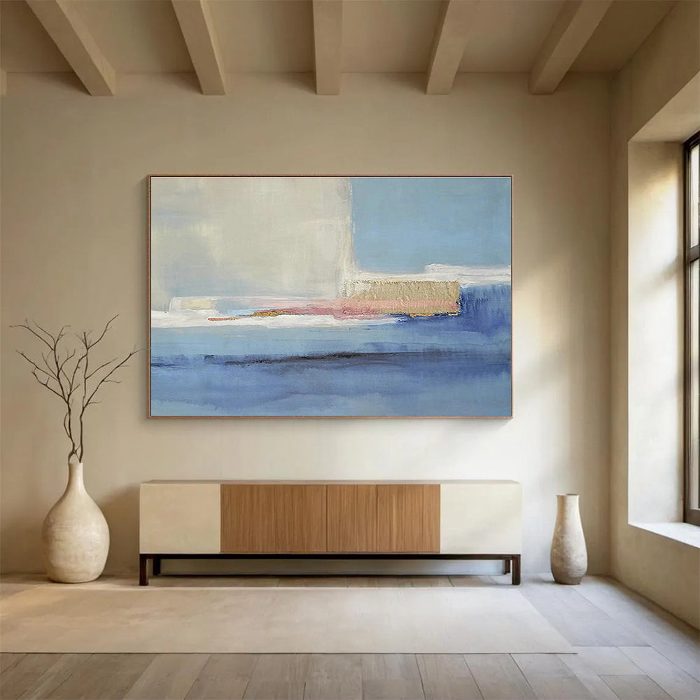 Custom-Made Giant Abstract Hand Painting for Cruise Ship Grand Lobby DLZ2791