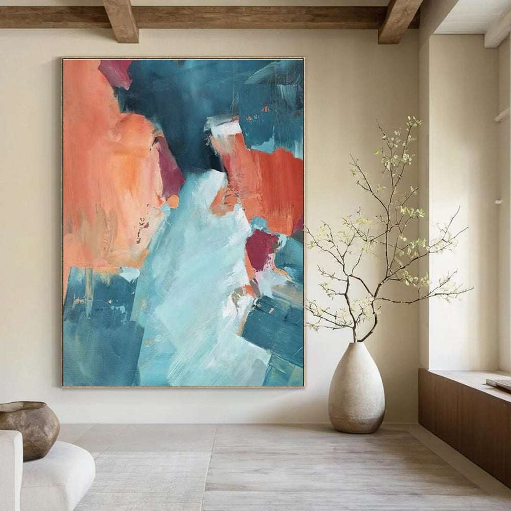 Striking Custom Hand-Painted Abstract Painting - Mysterious Aura for Ghost Story Telling Venues  DLZ0276