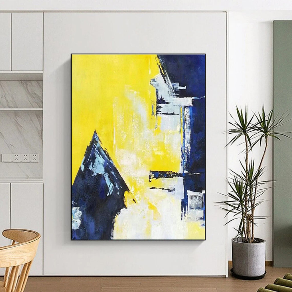 Vast Custom Hand-Painted Abstract Canvas - Artistic Imagination for Graphic Novel Illustration Workshops  DLZ0327